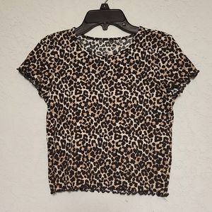 Women's top XS, American eagle, leopard print
